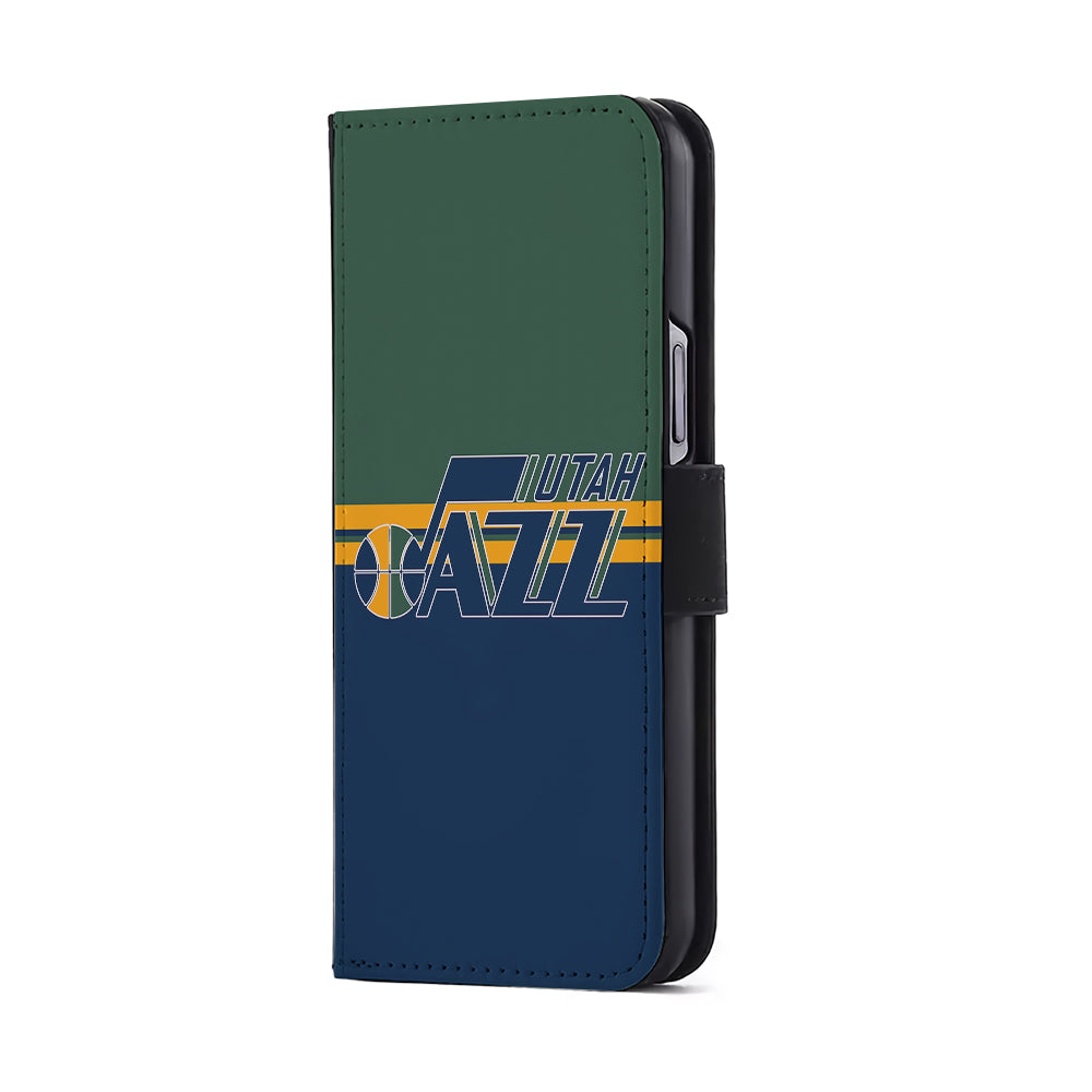 Utah Jazz Logo Flip Wallet Phone Case