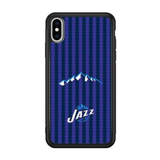 Utah Jazz Mount Logo Silhouette iPhone Xs Max Case-Oxvistore