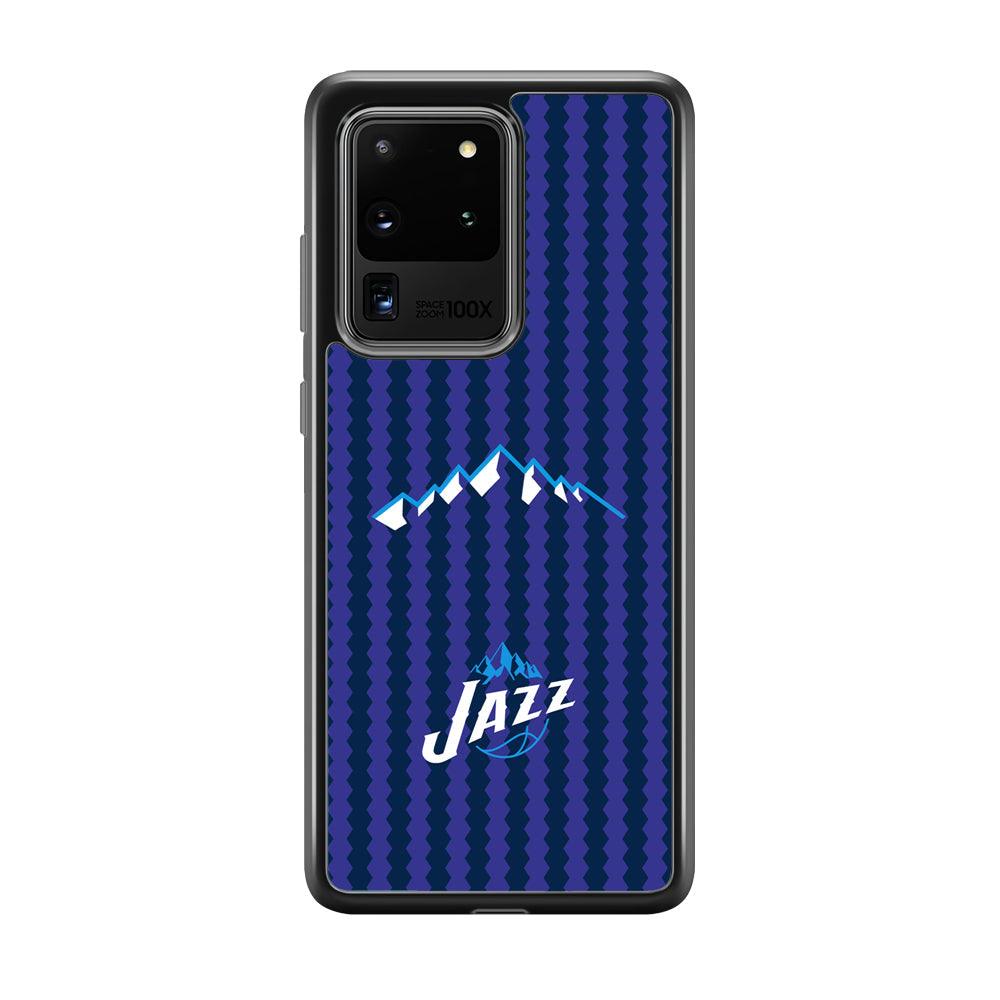 Utah Jazz Mount Logo Silhouette Samsung Galaxy S20 Ultra Case-Oxvistore