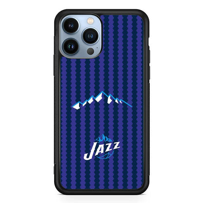 Utah Jazz Mount Logo Silhouette iPhone 14 Pro Case-Oxvistore