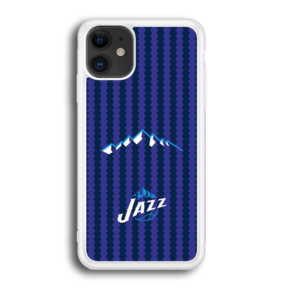 Utah Jazz Mount Logo Silhouette iPhone 12 Case-Oxvistore