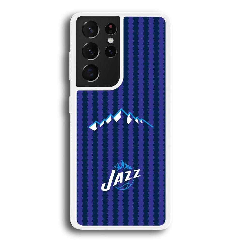 Utah Jazz Mount Logo Silhouette Samsung Galaxy S21 Ultra Case-Oxvistore