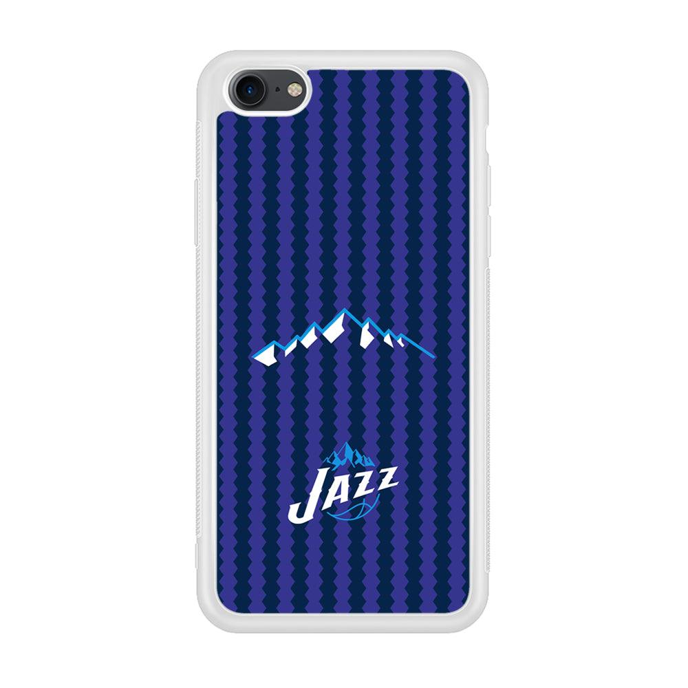 Utah Jazz Mount Logo Silhouette iPhone 8 Case-Oxvistore