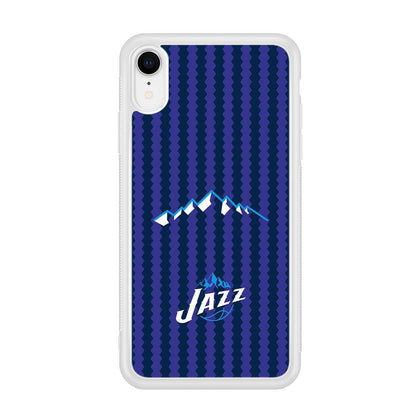 Utah Jazz Mount Logo Silhouette iPhone XR Case-Oxvistore