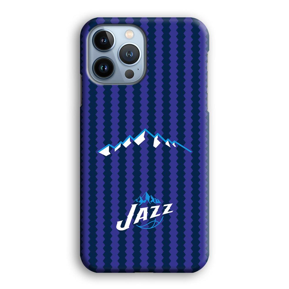 Utah Jazz Mount Logo Silhouette iPhone 14 Pro Max Case-Oxvistore