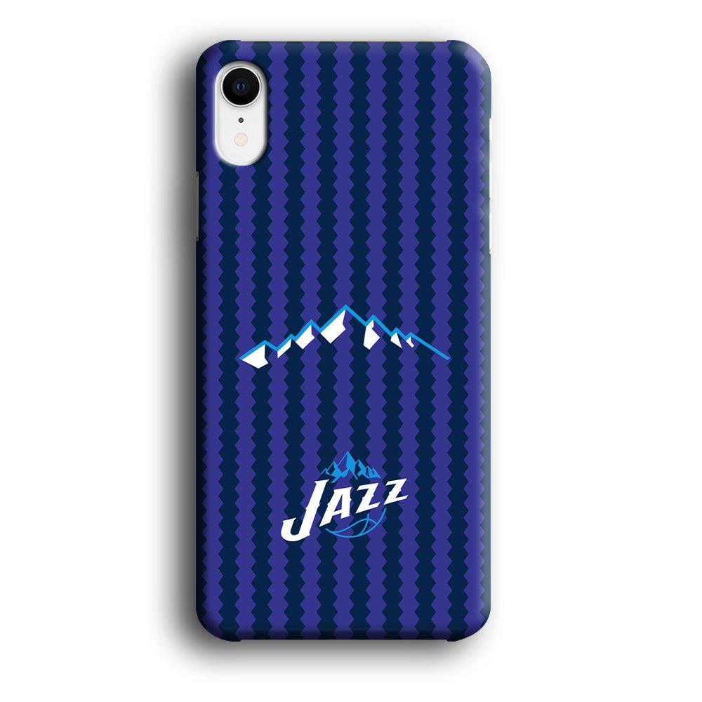 Utah Jazz Mount Logo Silhouette iPhone XR Case-Oxvistore