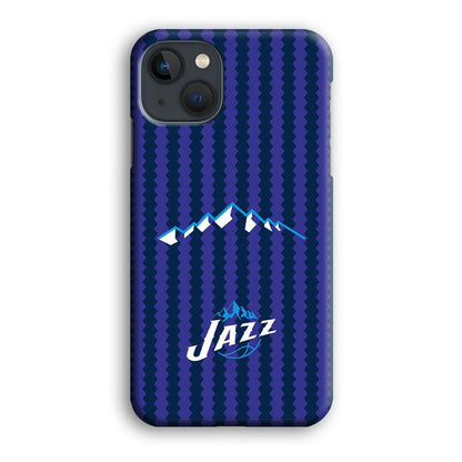 Utah Jazz Mount Logo Silhouette iPhone 15 Plus Case-Oxvistore