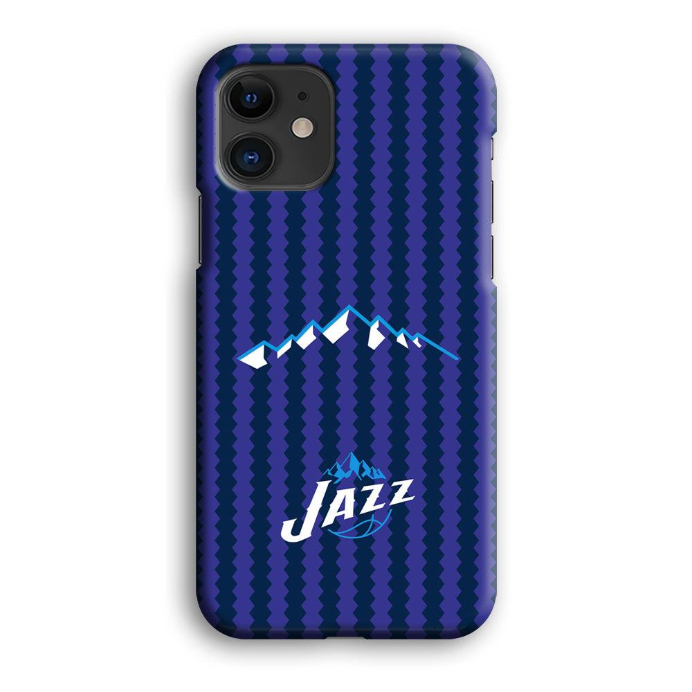 Utah Jazz Mount Logo Silhouette iPhone 12 Case-Oxvistore