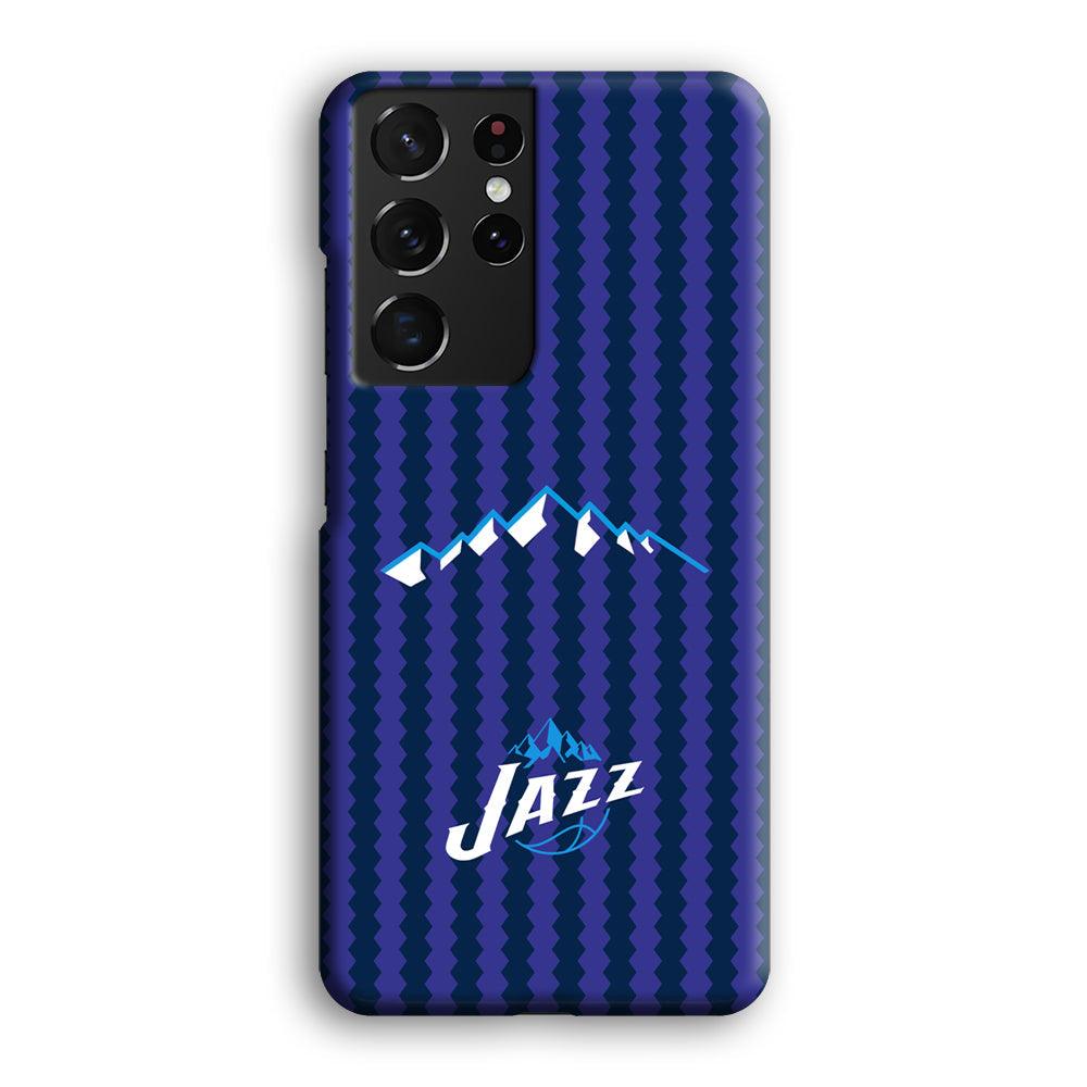 Utah Jazz Mount Logo Silhouette Samsung Galaxy S21 Ultra Case-Oxvistore