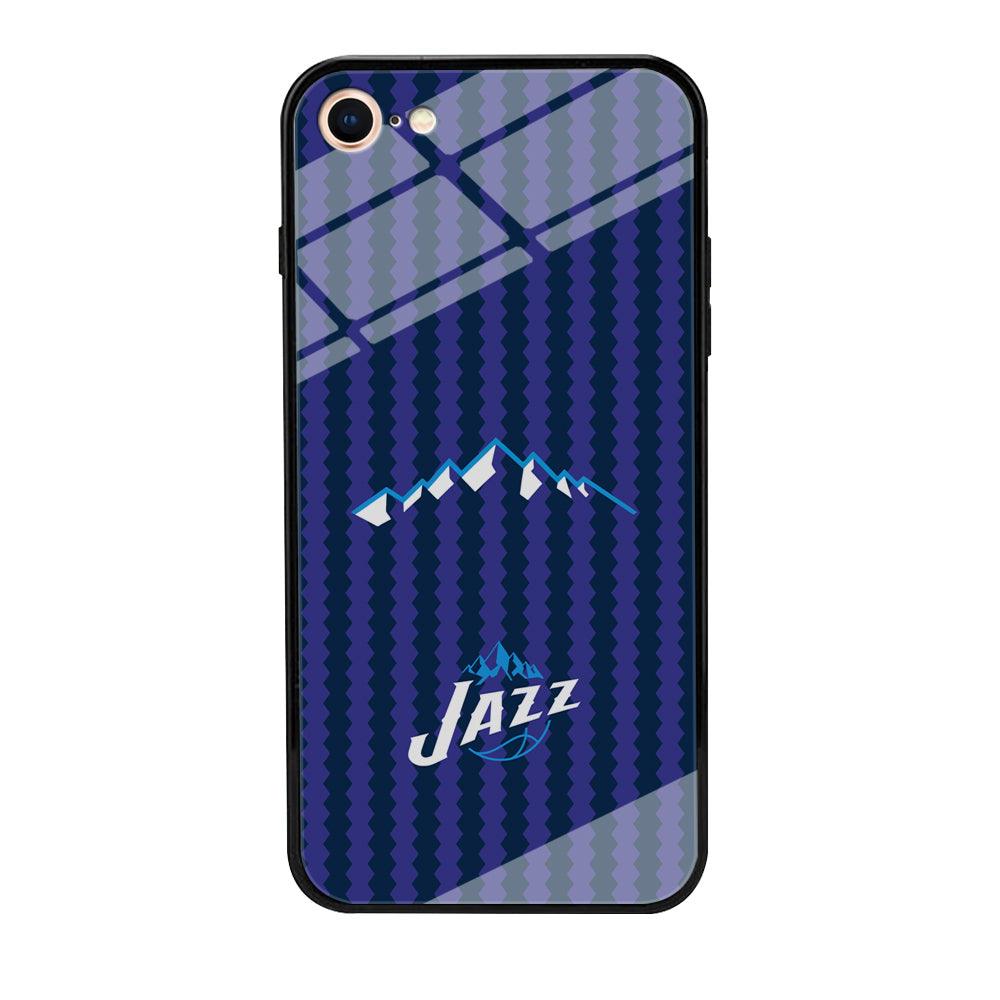 Utah Jazz Mount Logo Silhouette iPhone 8 Case-Oxvistore