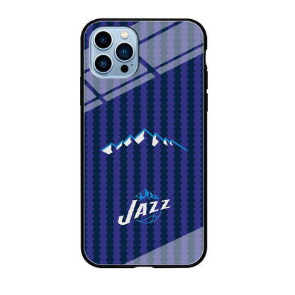 Utah Jazz Mount Logo Silhouette iPhone 12 Pro Case-Oxvistore