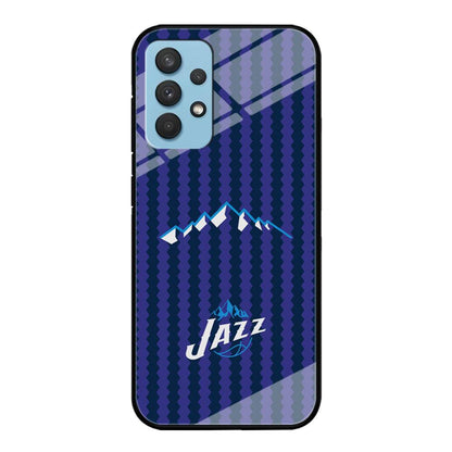 Utah Jazz Mount Logo Silhouette Samsung Galaxy A32 Case-Oxvistore