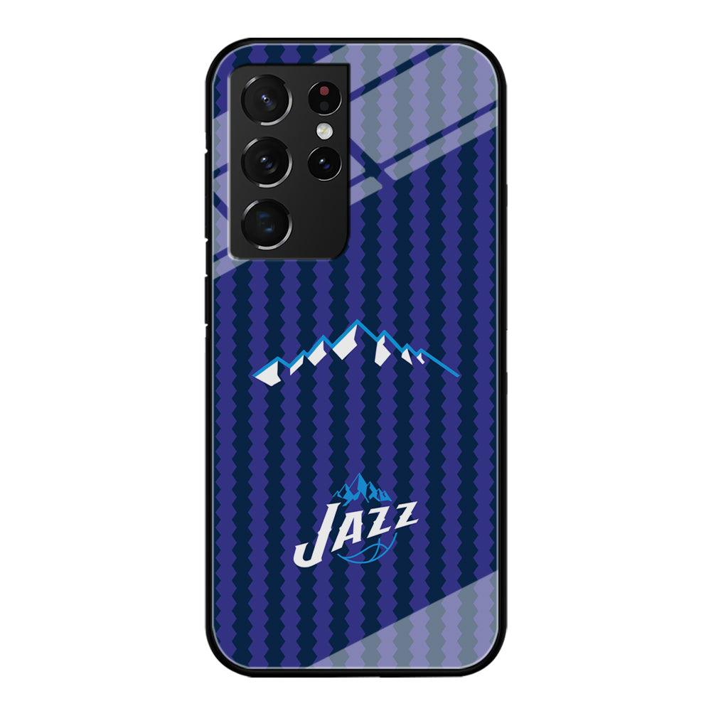 Utah Jazz Mount Logo Silhouette Samsung Galaxy S21 Ultra Case-Oxvistore