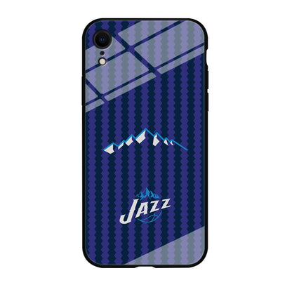 Utah Jazz Mount Logo Silhouette iPhone XR Case-Oxvistore