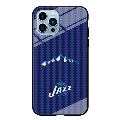 Utah Jazz Mount Logo Silhouette iPhone 15 Pro Max Case-Oxvistore