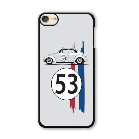 VW 53 Herbie iPod Touch 6 Case-Plastic Black (2D Case)-Oxvistore
