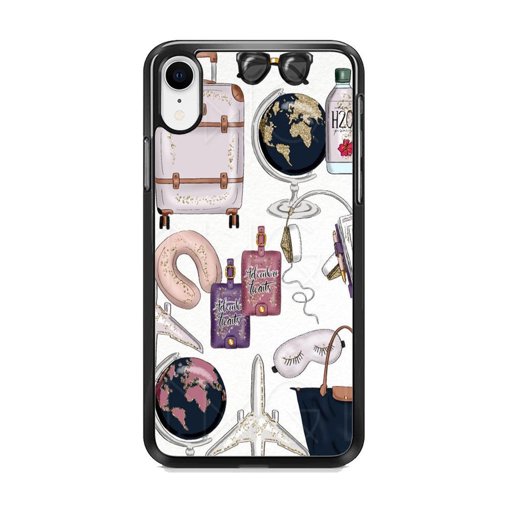 Vacation Begin iPhone XR Case-Rubber Black (2D Case)-Oxvistore