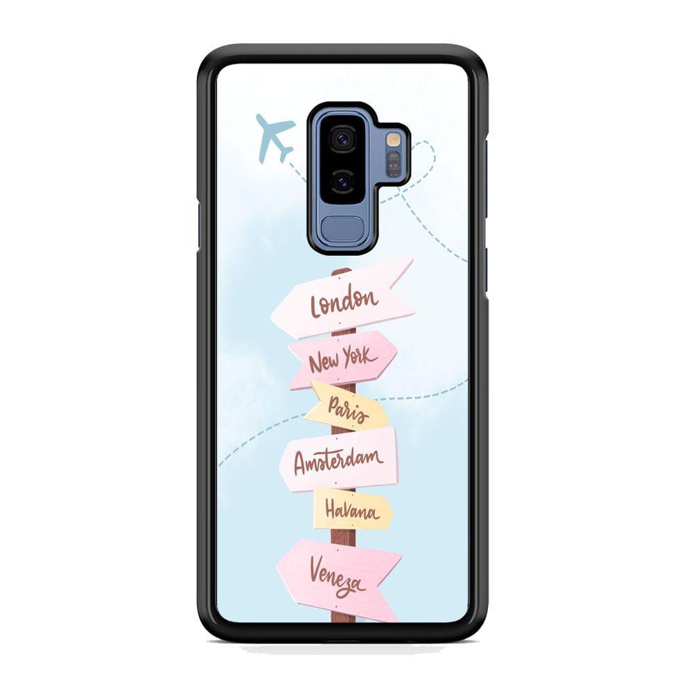Vacation On The Way Samsung Galaxy S9 Plus Case-Rubber Black (2D Case)-Oxvistore