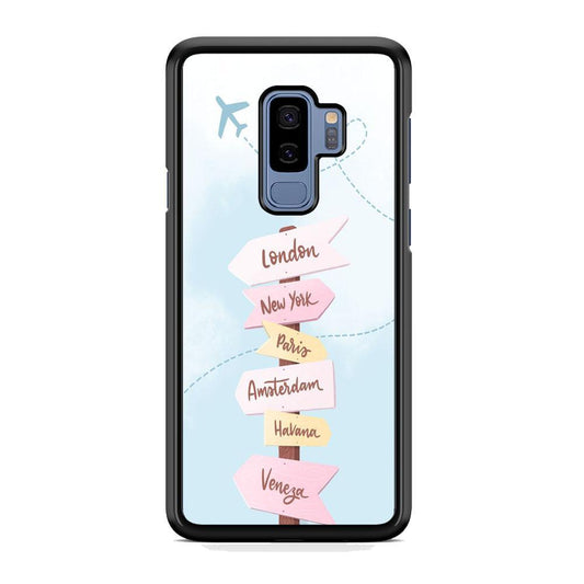 Vacation On The Way Samsung Galaxy S9 Plus Case-Rubber Black (2D Case)-Oxvistore