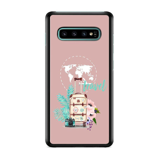 Vacation Suitcase Samsung Galaxy S10 Case-Oxvistore