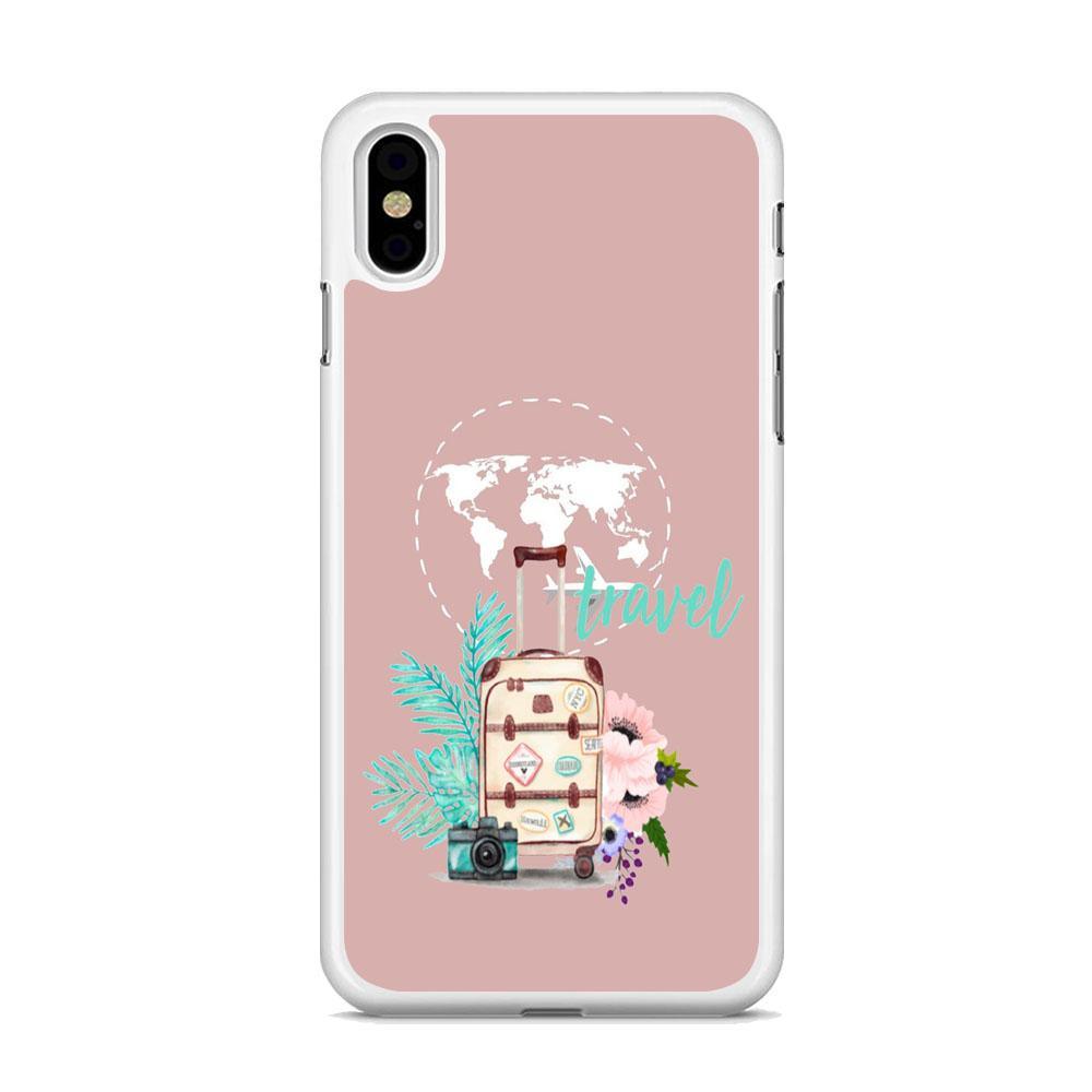 Vacation Suitcase iPhone X Case-Oxvistore