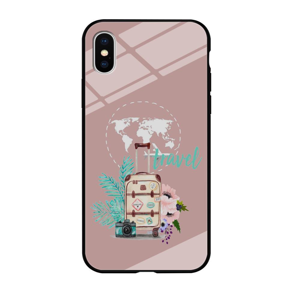 Vacation Suitcase iPhone X Case-Oxvistore