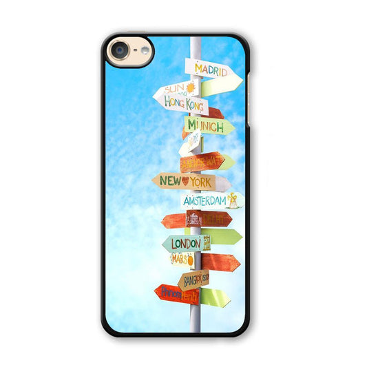 Vacation To The Next Destination iPod Touch 6 Case-Plastic Black (2D Case)-Oxvistore