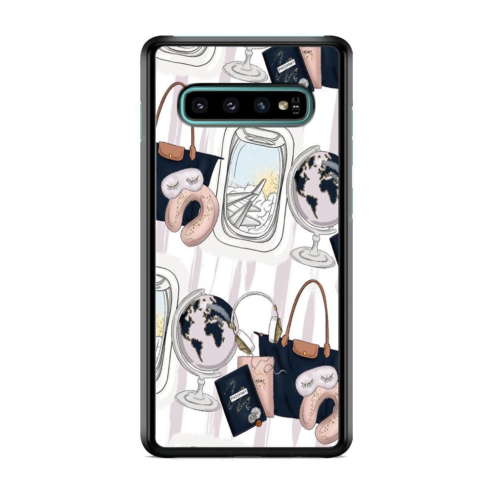 Vacation Tools Samsung Galaxy S10 Case-Rubber Black (2D Case)-Oxvistore