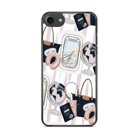 Vacation Tools iPhone 7 Case-Rubber Black (2D Case)-Oxvistore