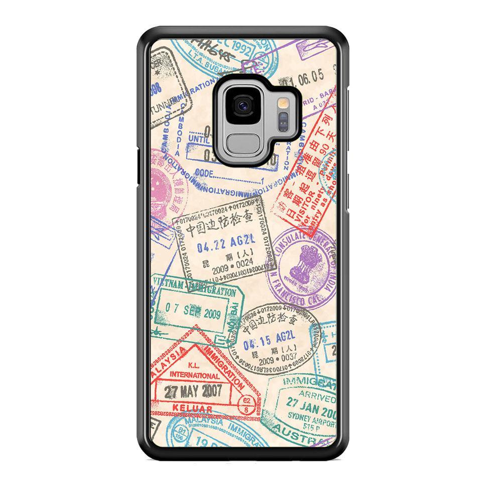 Vacation Visiting List Samsung Galaxy S9 Case-Rubber Black (2D Case)-Oxvistore