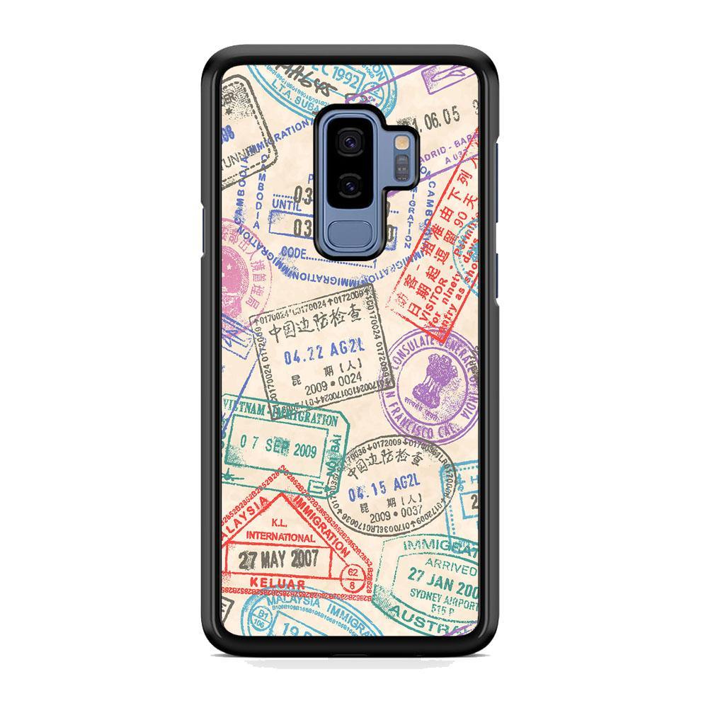 Vacation Visiting List Samsung Galaxy S9 Plus Case-Rubber Black (2D Case)-Oxvistore