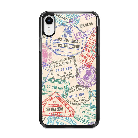 Vacation Visiting List iPhone XR Case-Rubber Black (2D Case)-Oxvistore