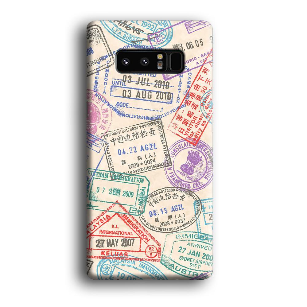 Vacation Visiting List Samsung Galaxy Note 8 Case-Oxvistore