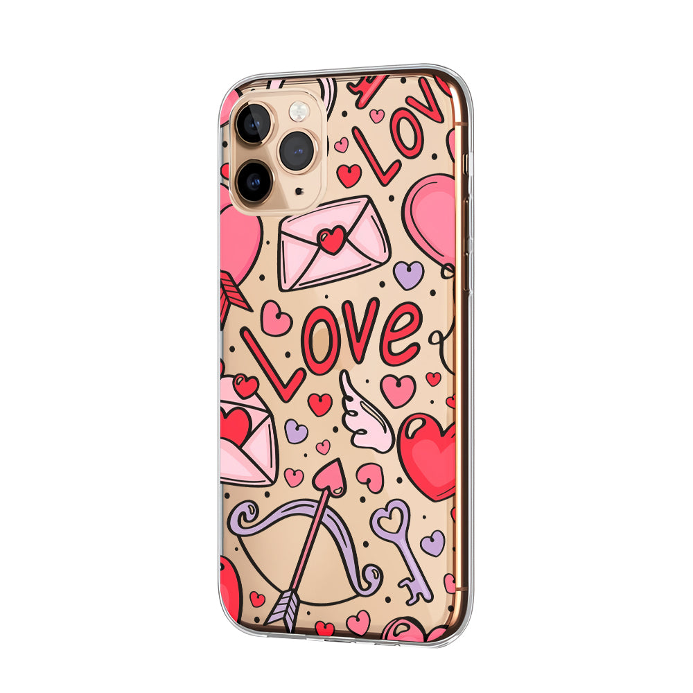 Valentines The Bond of Love Clear Soft Case