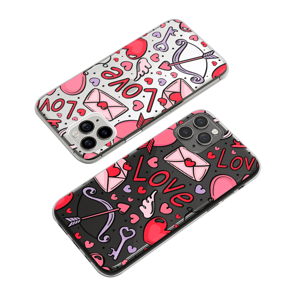 Valentines The Bond of Love Clear Soft Case