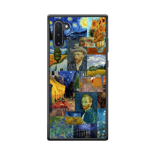 Van Gogh Destiny of Art Samsung Galaxy Note 10 Case-Rubber Black (2D Case)-Oxvistore