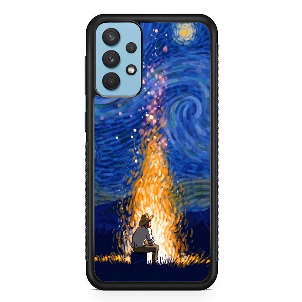 Van Gogh Ideas from Fire Flame Samsung Galaxy A32 Case-Oxvistore