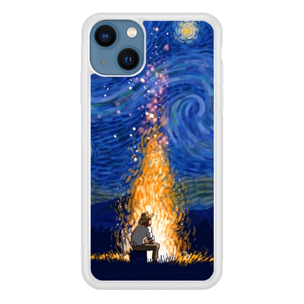 Van Gogh Ideas from Fire Flame iPhone 15 Case-Oxvistore