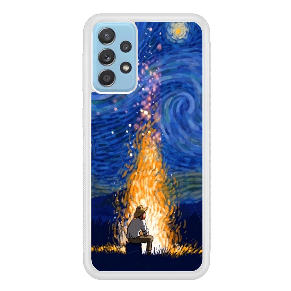 Van Gogh Ideas from Fire Flame Samsung Galaxy A52 Case-Oxvistore