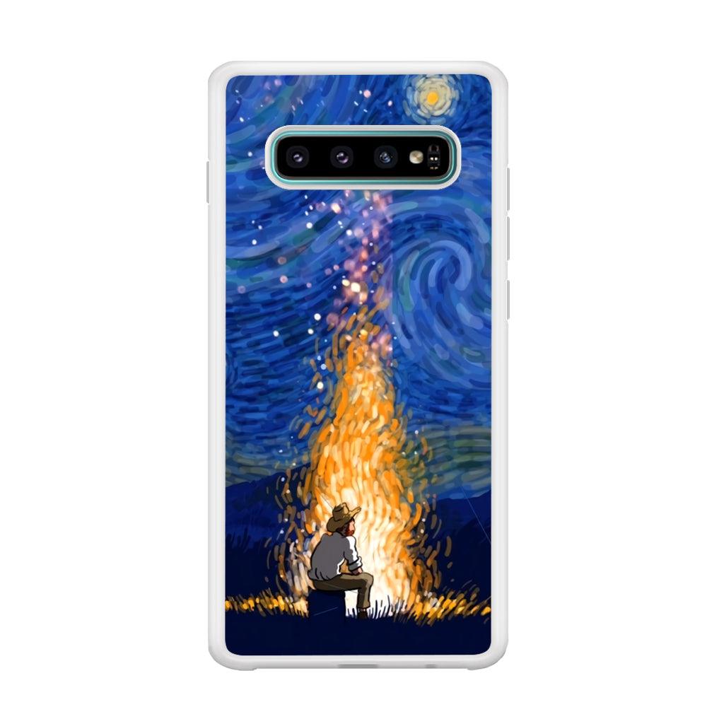 Van Gogh Ideas from Fire Flame Samsung Galaxy S10 Plus Case-Oxvistore