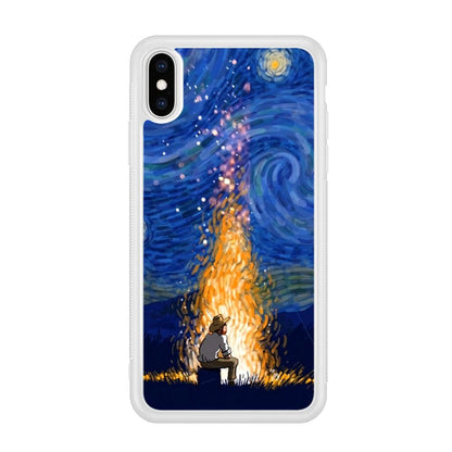 Van Gogh Ideas from Fire Flame iPhone X Case-Oxvistore