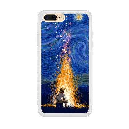 Van Gogh Ideas from Fire Flame iPhone 7 Plus Case-Oxvistore