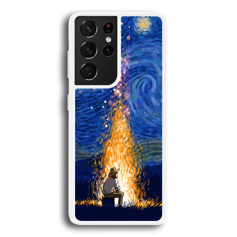 Van Gogh Ideas from Fire Flame Samsung Galaxy S21 Ultra Case-Oxvistore