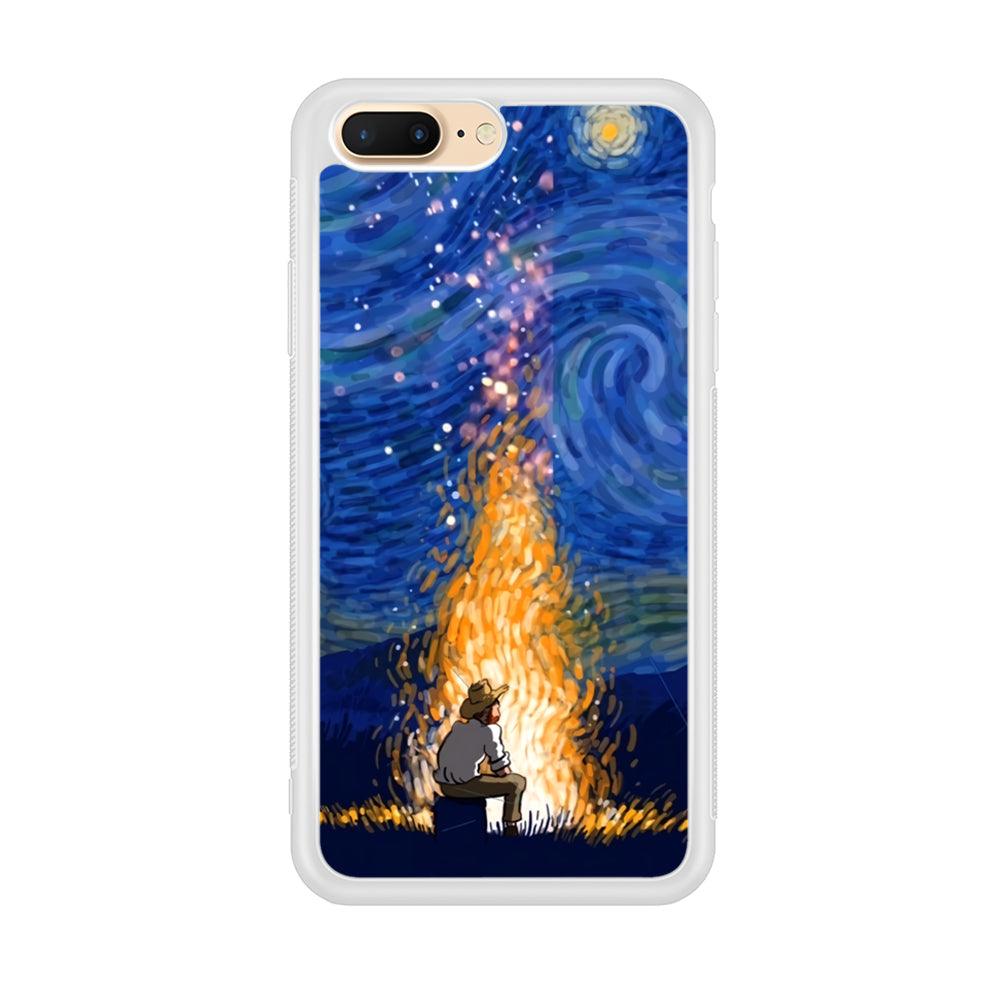 Van Gogh Ideas from Fire Flame iPhone 8 Plus Case-Oxvistore