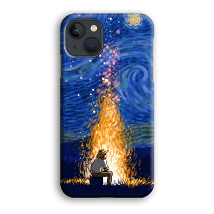 Van Gogh Ideas from Fire Flame iPhone 15 Plus Case-Oxvistore