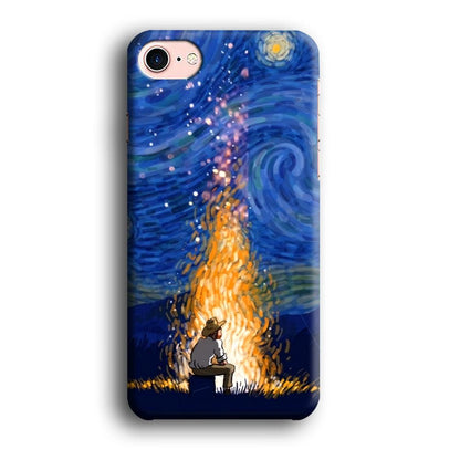 Van Gogh Ideas from Fire Flame iPhone 8 Case-Oxvistore