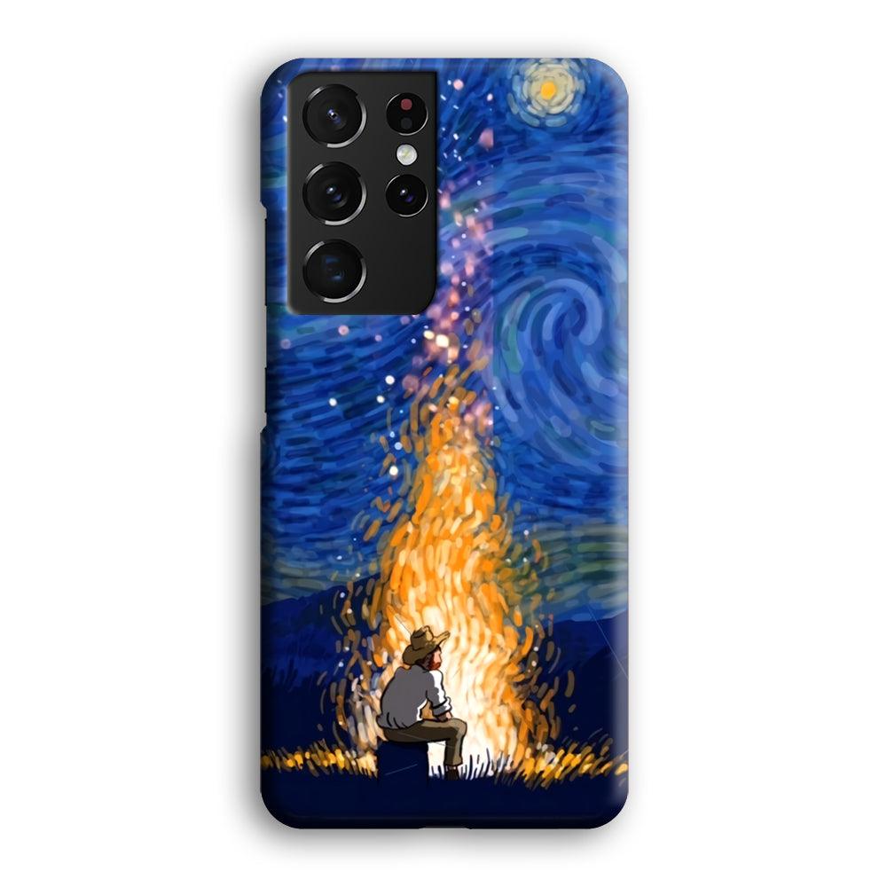 Van Gogh Ideas from Fire Flame Samsung Galaxy S21 Ultra Case-Oxvistore