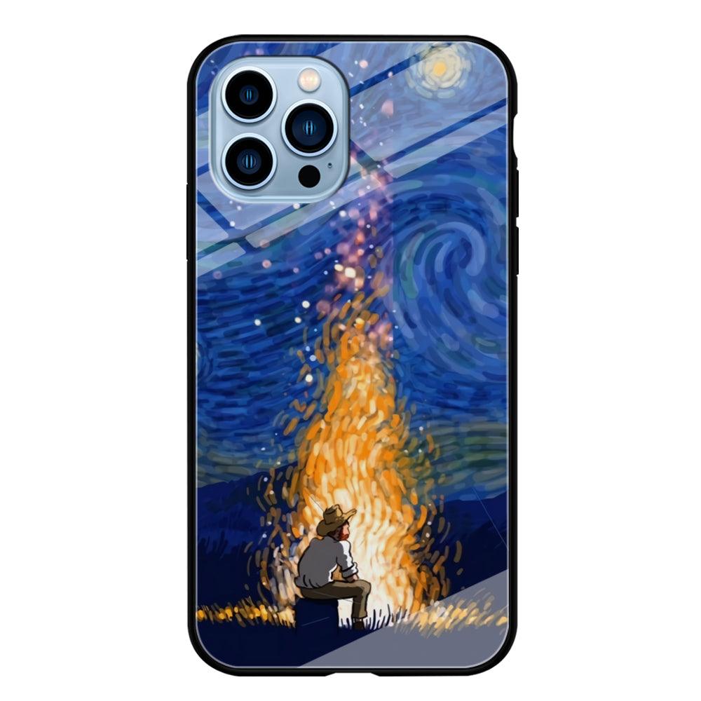 Van Gogh Ideas from Fire Flame iPhone 15 Pro Max Case-Oxvistore