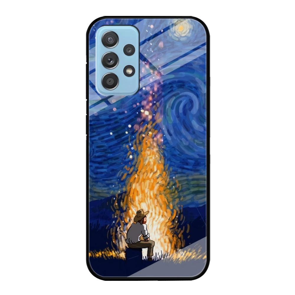 Van Gogh Ideas from Fire Flame Samsung Galaxy A52 Case-Oxvistore