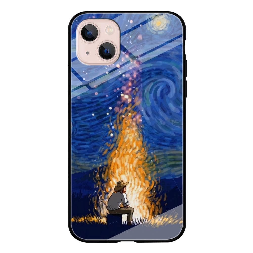 Van Gogh Ideas from Fire Flame iPhone 14 Plus Case-Oxvistore